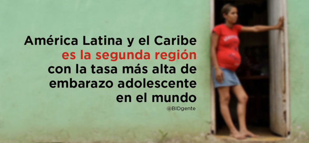 la región tiene la segunda tasa más alta de embarazo adolescente